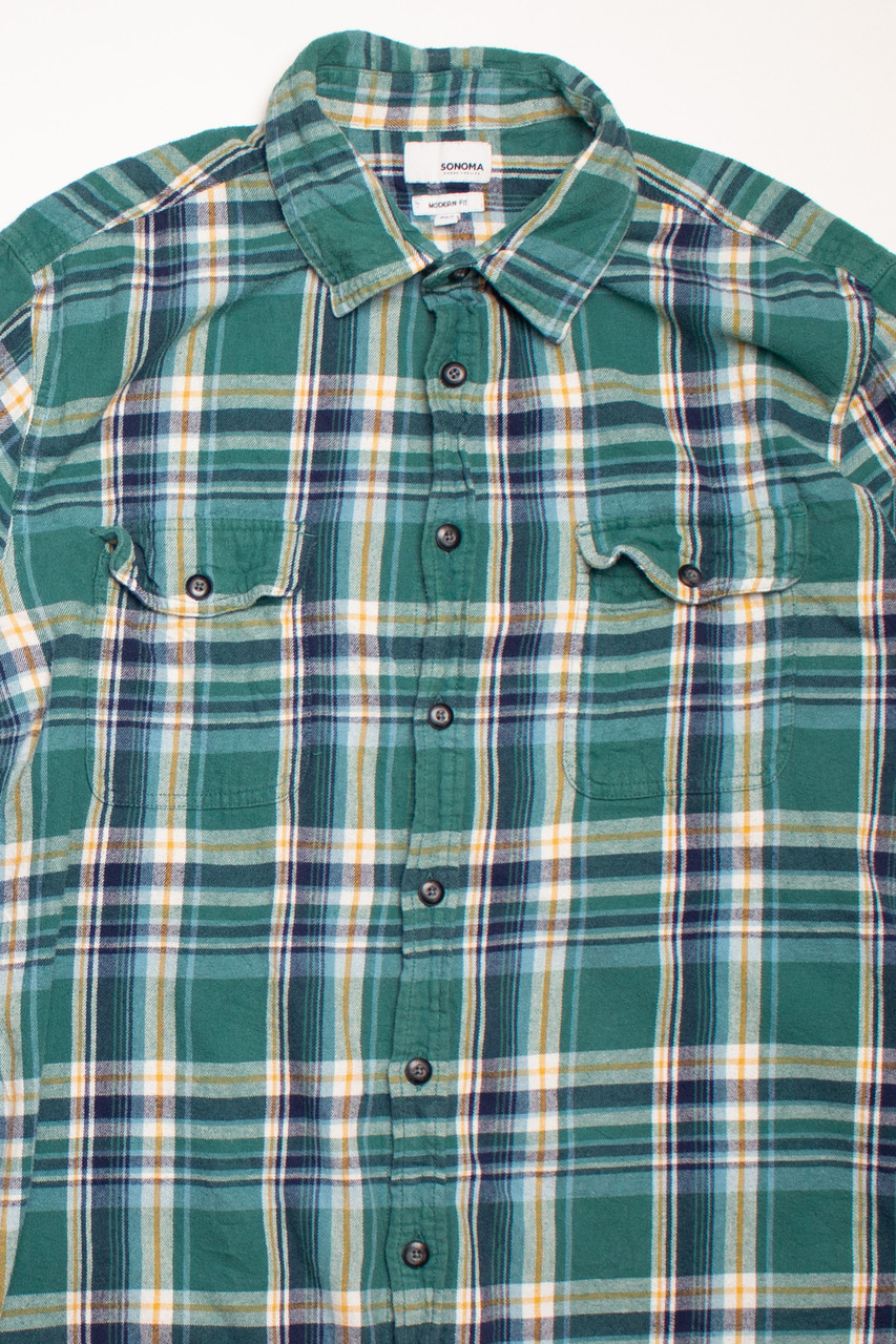 Vintage Sonoma Flannel Shirt (2010s) 2 - Ragstock.com