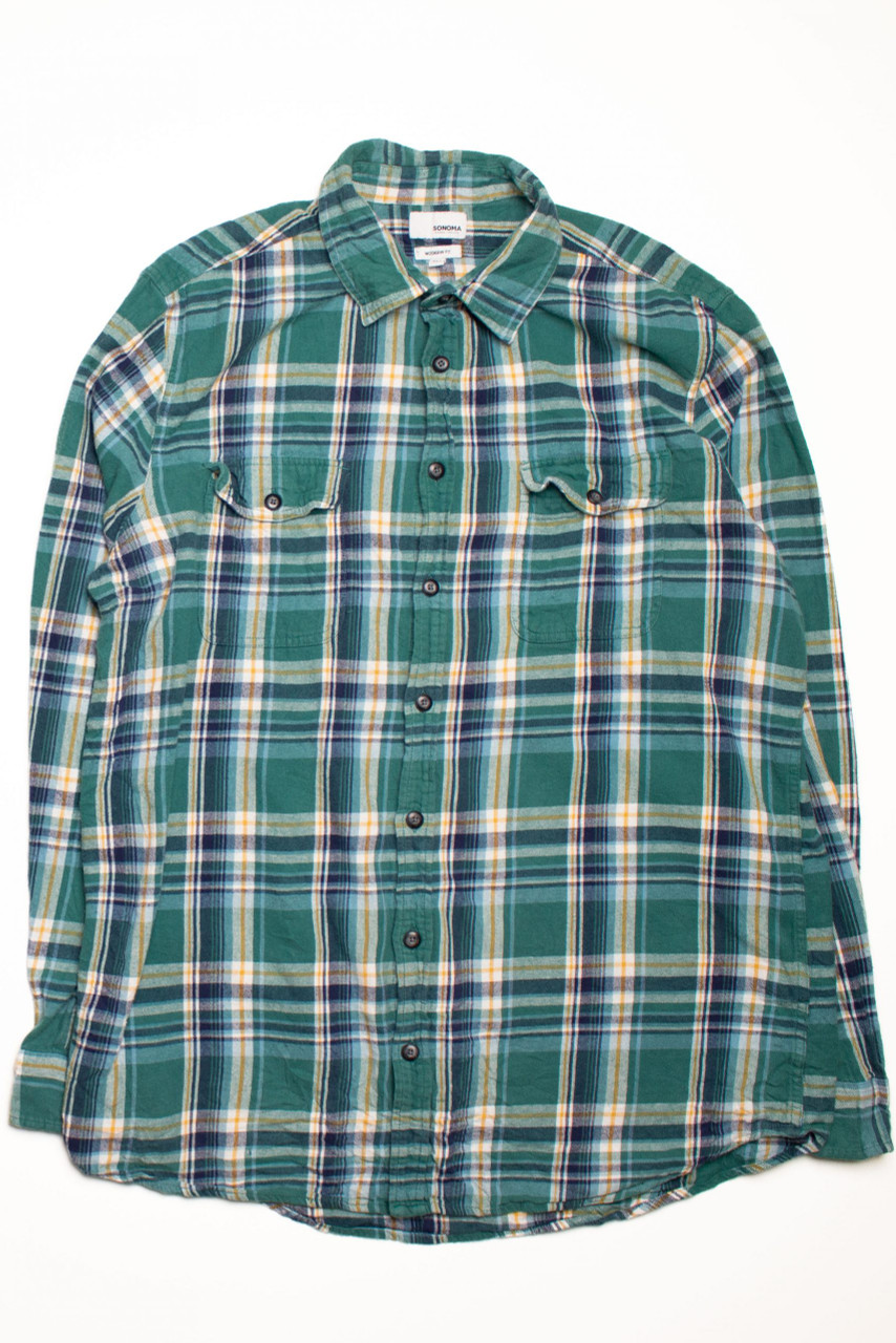 Vintage Sonoma Flannel Shirt (2010s) 2 - Ragstock.com