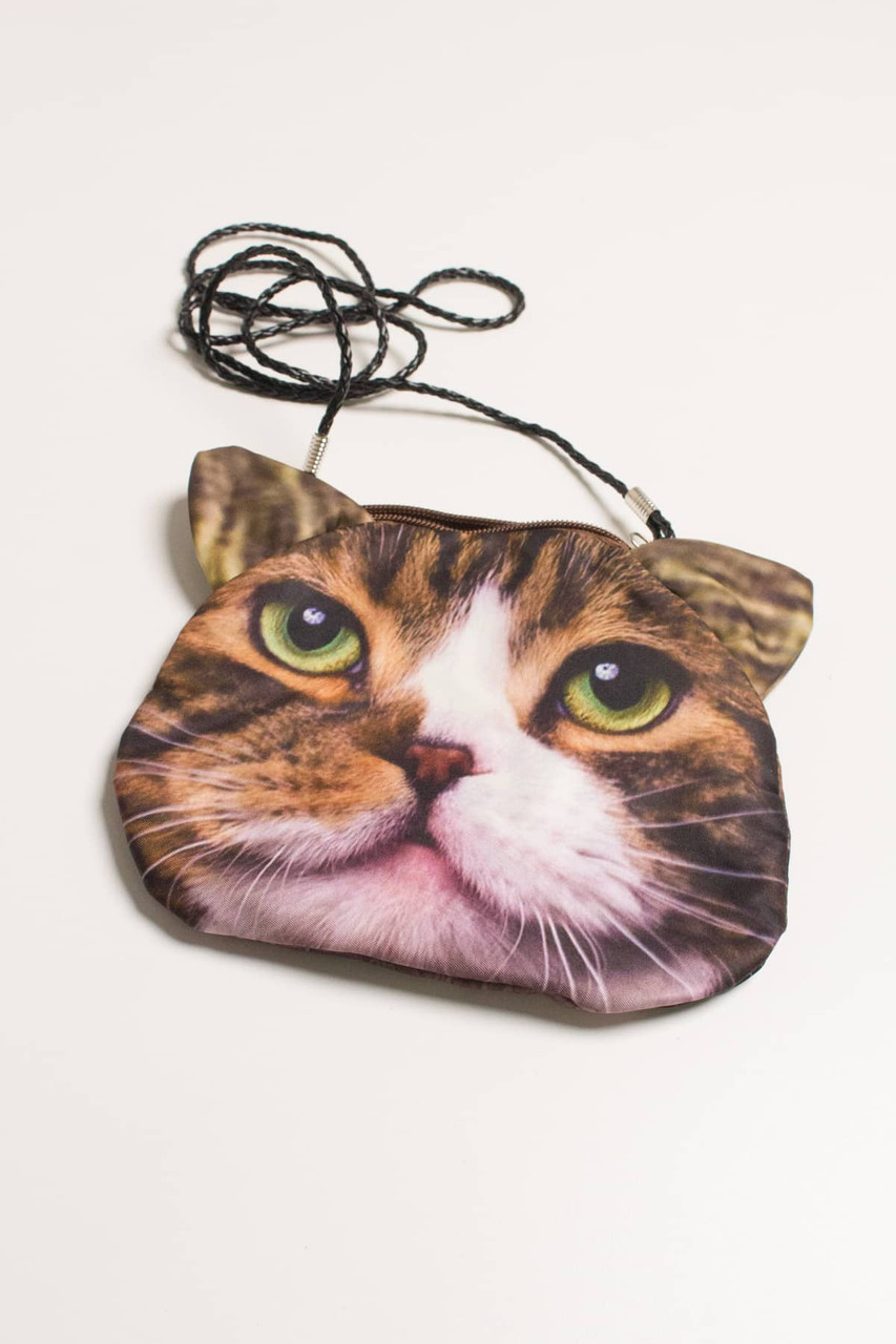 Realistic Kitty Cat Tabby Face Shaped Soft Fabric Zipper Coin Purse Make Up  Bag with Green Eyes · DOTOLY Animal Jewelry · The Animal Wrap Rings and  Jewelry Store