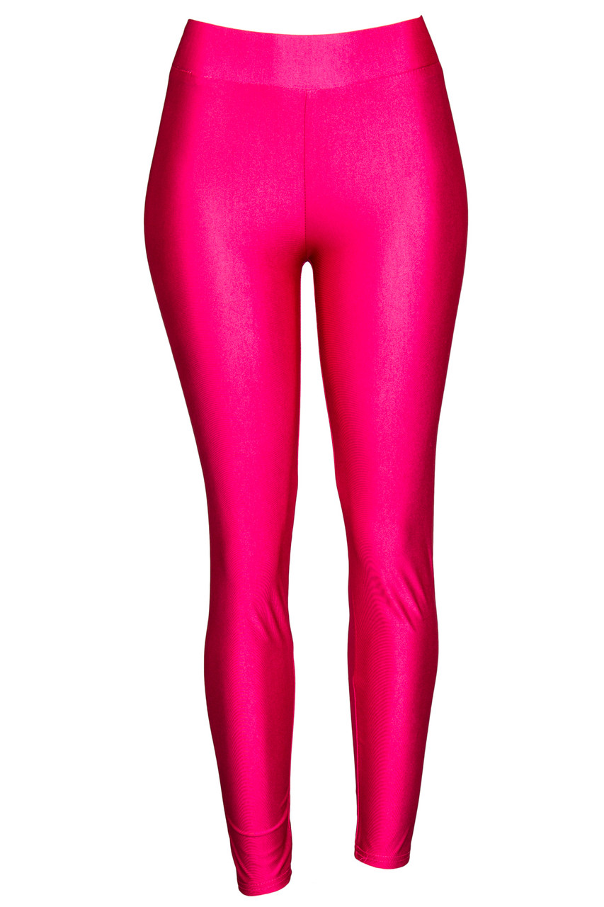 Lavender Pink Shiny Leggings | LEGGIC