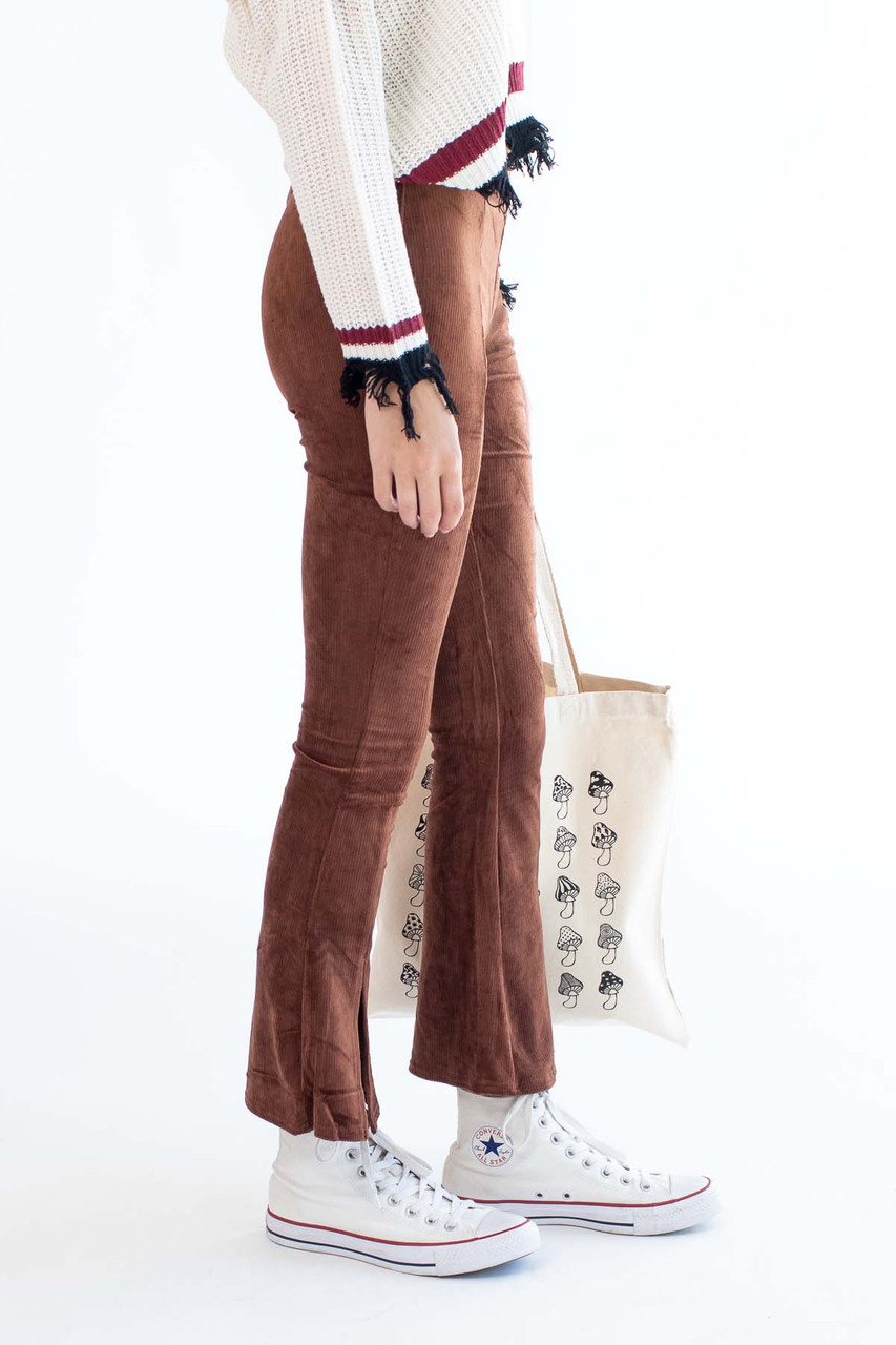 Split Hem Flare Pants