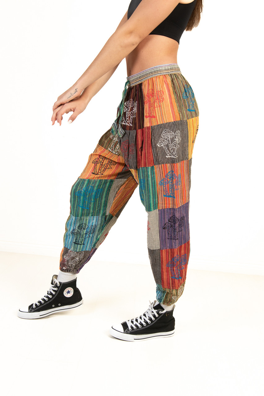 Colour Me Crazy Recycled Patchwork Trousers