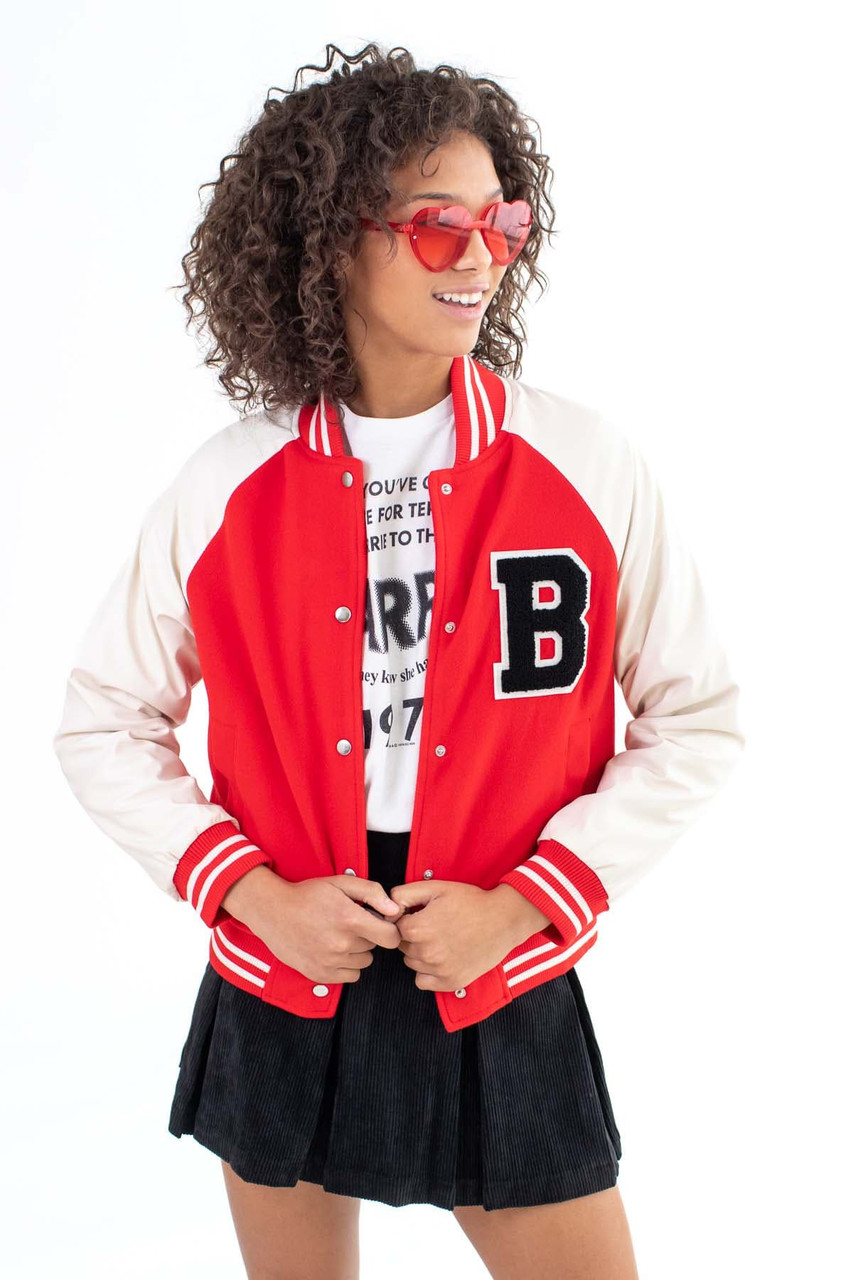 Red Varsity Jacket with Red Jacket Relaxed Spring Outfits For Men (6 ideas  & outfits) | Lookastic