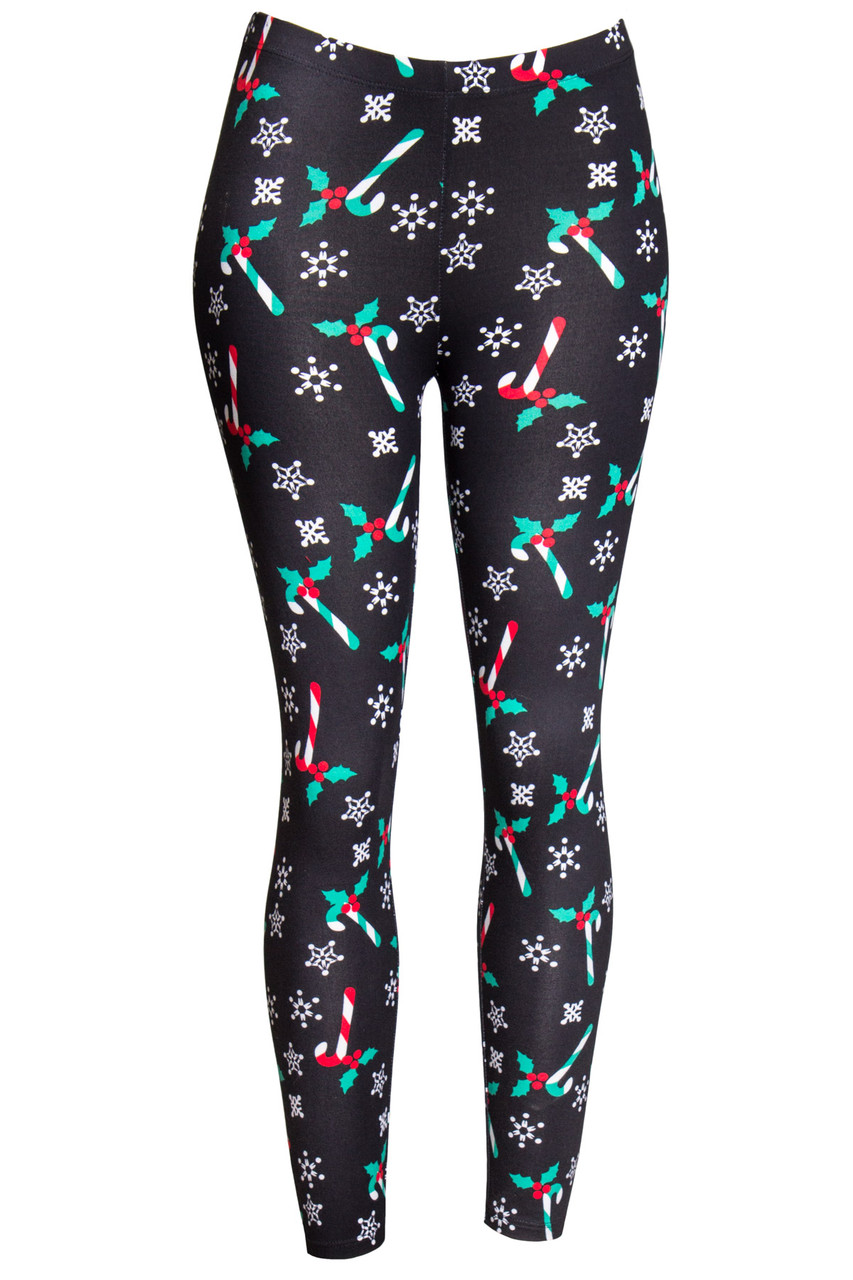 Womens candy sales cane leggings