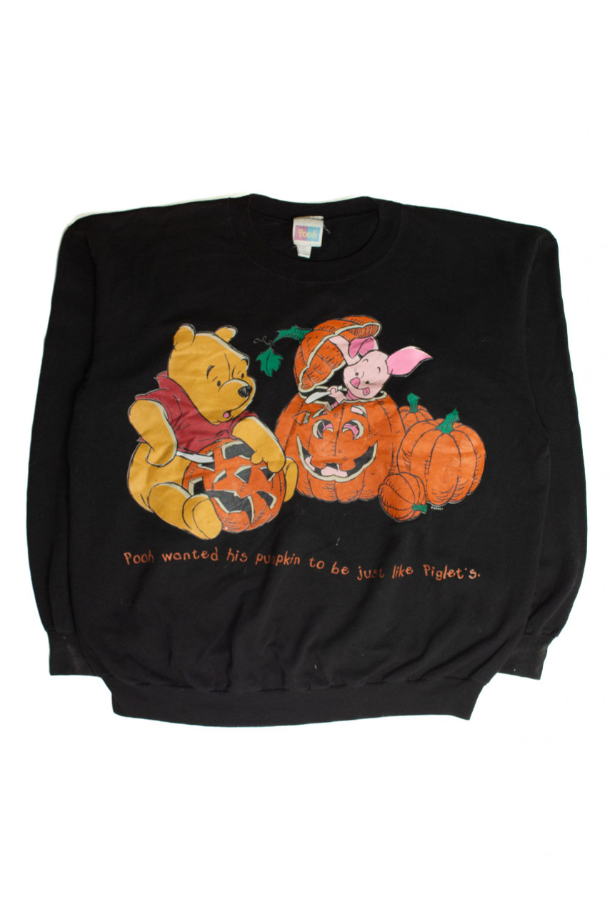 Vintage Pooh & Piglet Halloween Sweatshirt (1990s)