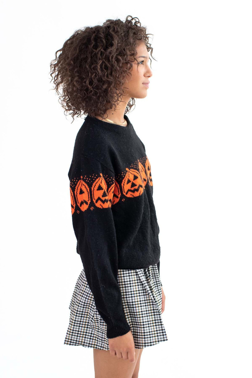 Vintage Jack O' Lanterns Halloween Sweater (1980s)