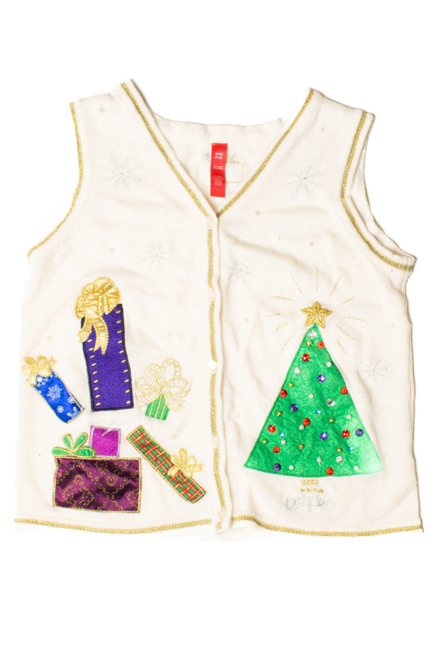 White Ugly Christmas Vest 59517