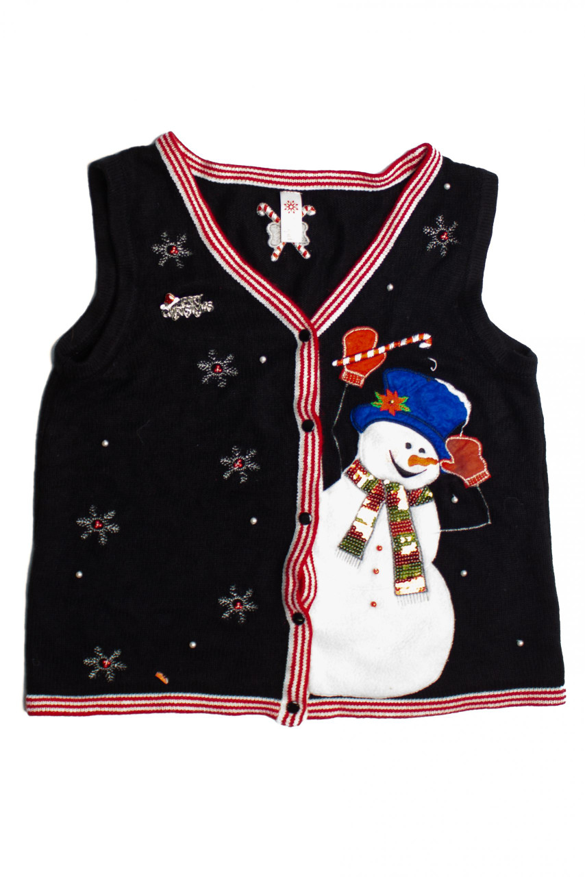 Black Ugly Christmas Vest 60767