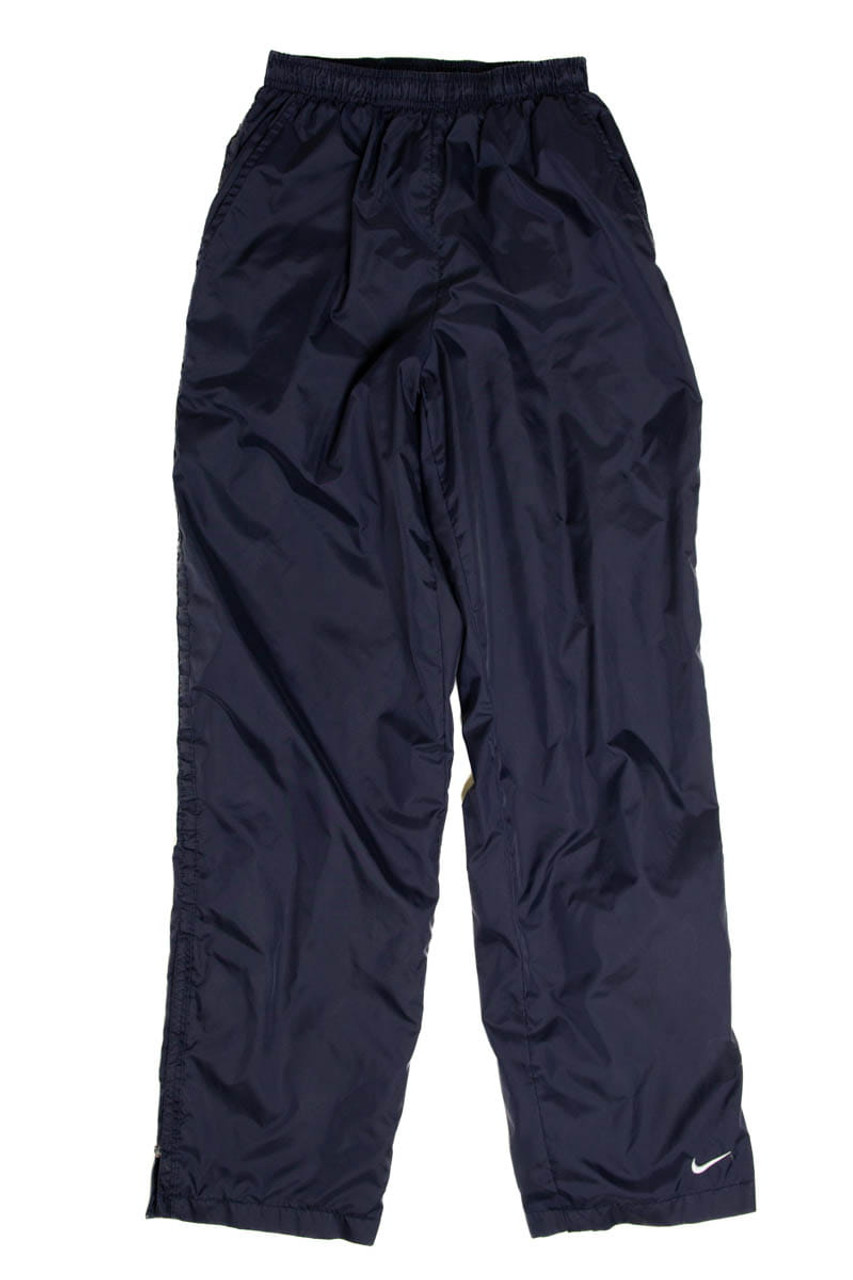 Dark Navy Blue Nike Nylon Track Pants 