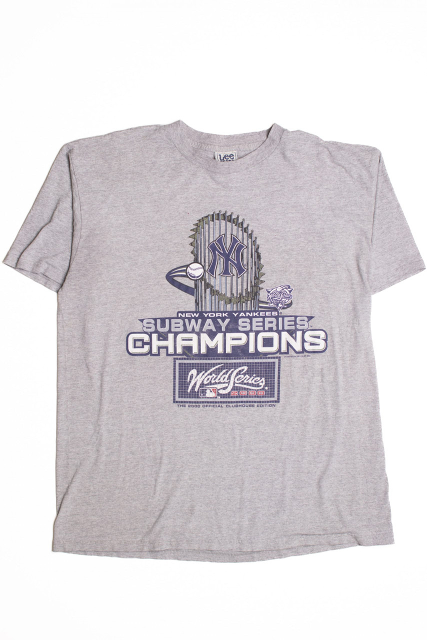 NY Yankees Subway Series T Shirt Mens XL Vintage Crewneck World Series Lee  Sport