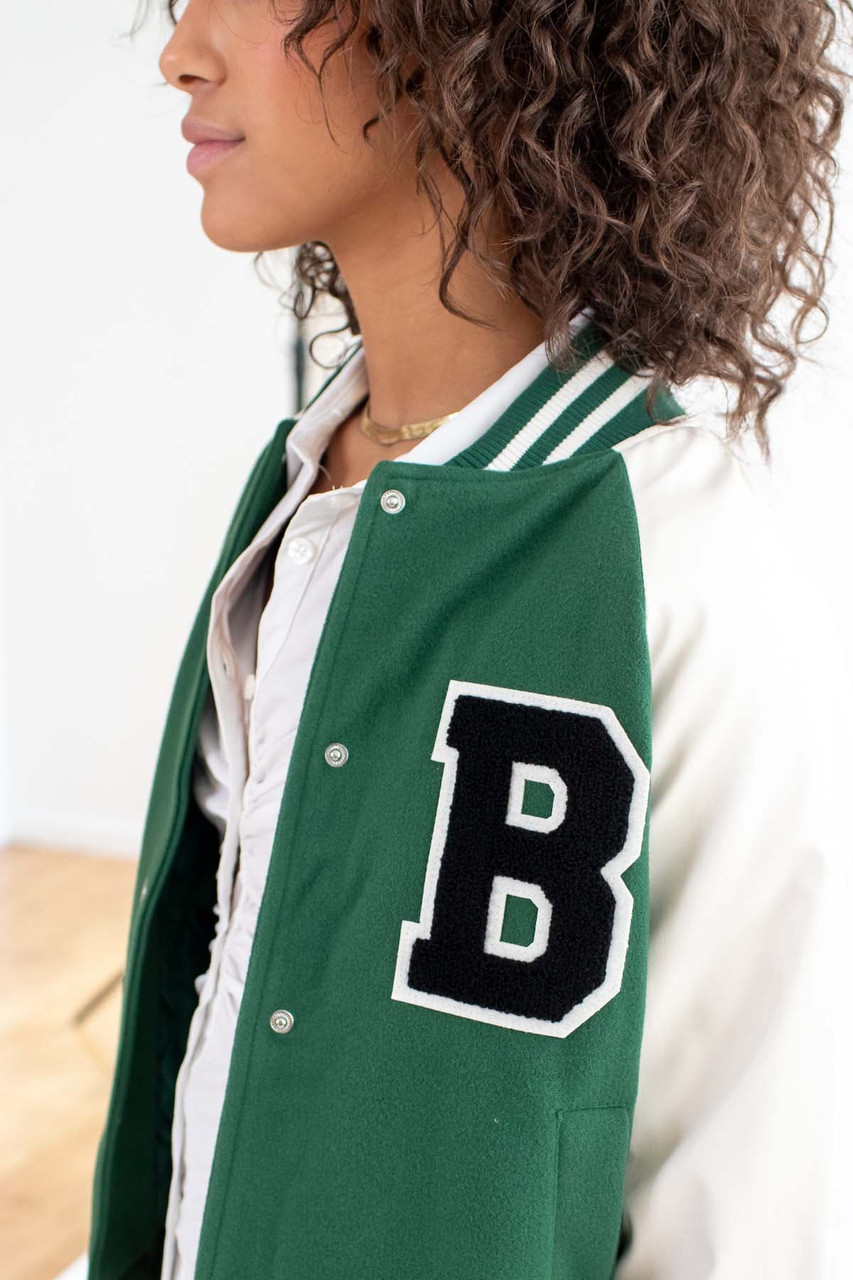 Green Varsity B Jacket 
