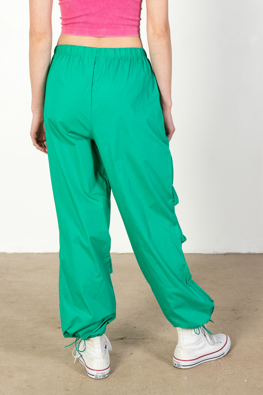 Ruched Parachute Pant, Seagrass Green  Fashion pants, Clothes, Nylon  outerwear