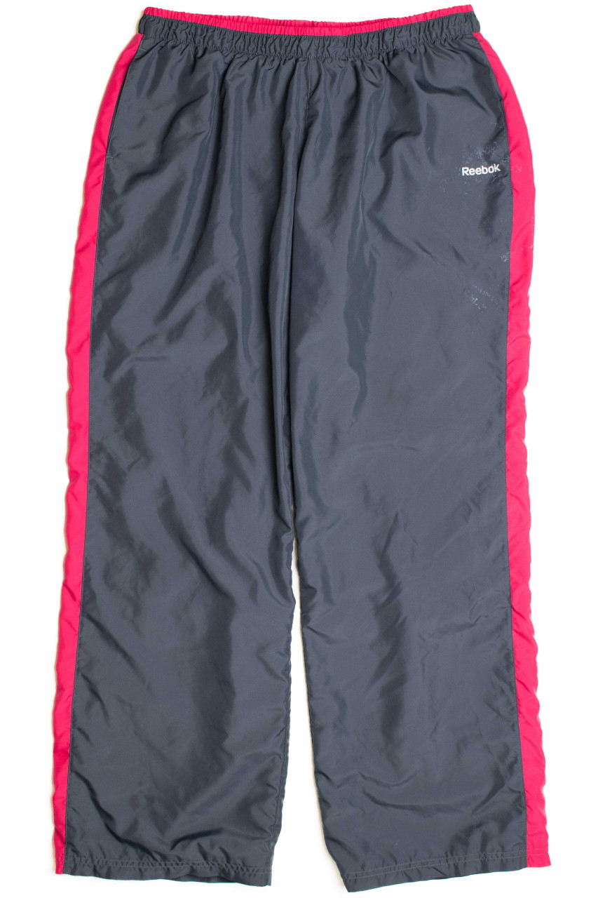 Gray and Pink Reebok Track Pants 828 