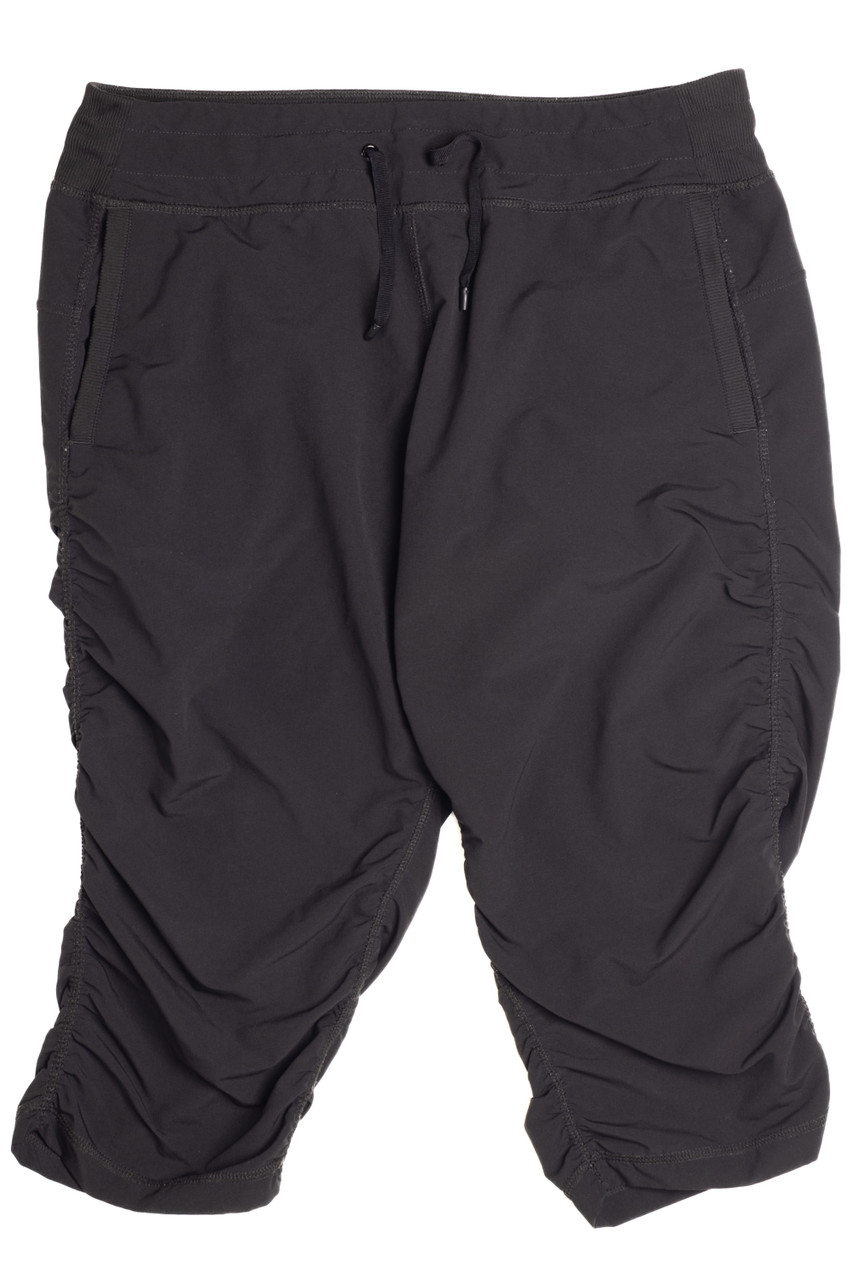 Black Capri Track Pants