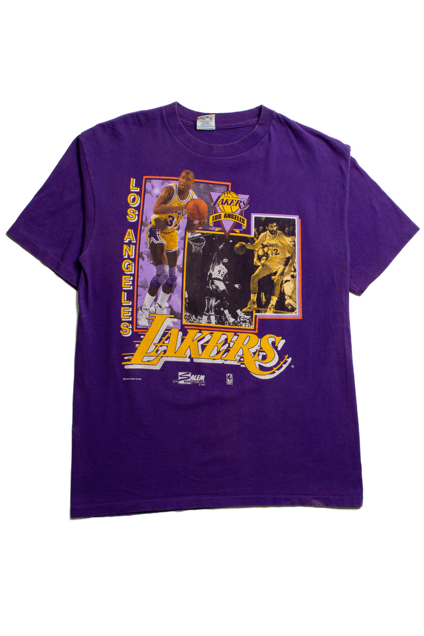 Lakers Los Angeles 1990 Vintage Made in USA T-Shirt - Mud Vintage