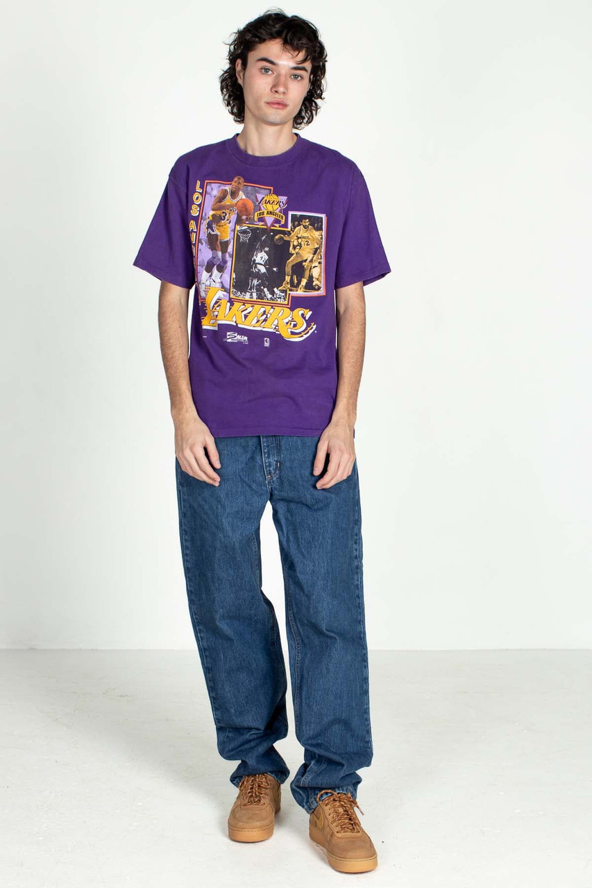 Lakers Los Angeles 1990 Vintage Made in USA T-Shirt - Mud Vintage