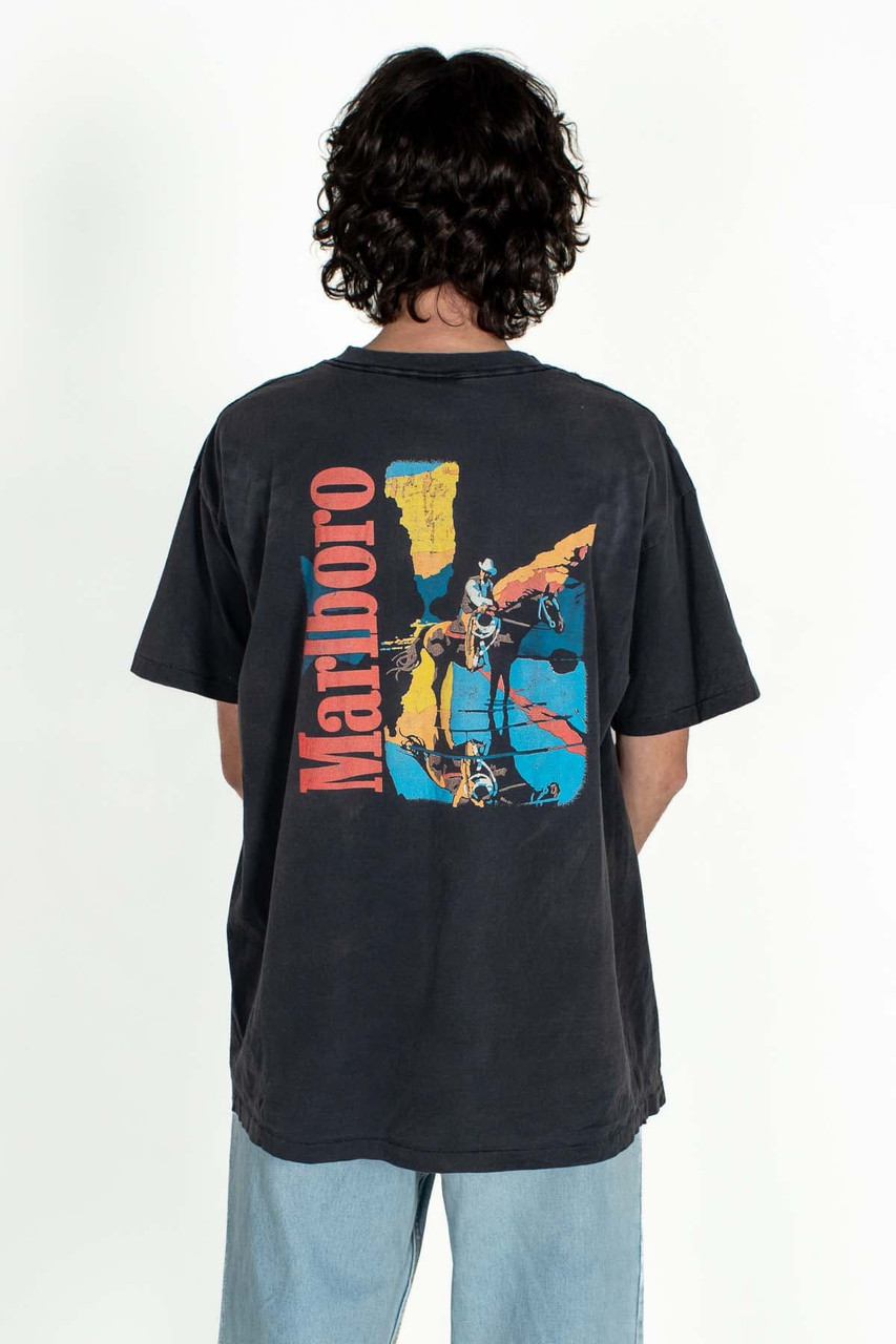 Vintage1990s Marlboro Cowboy Pocket Tシャツ-eastgate.mk