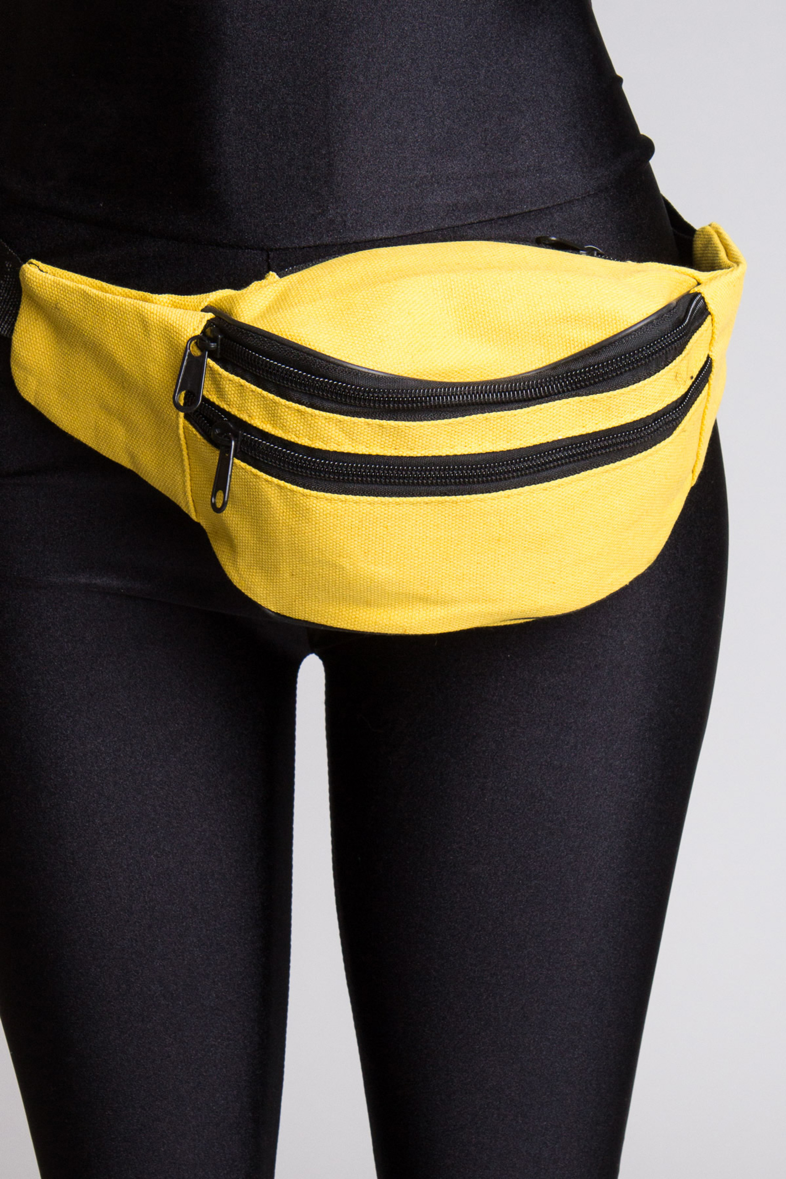 yellow fanny pack travel