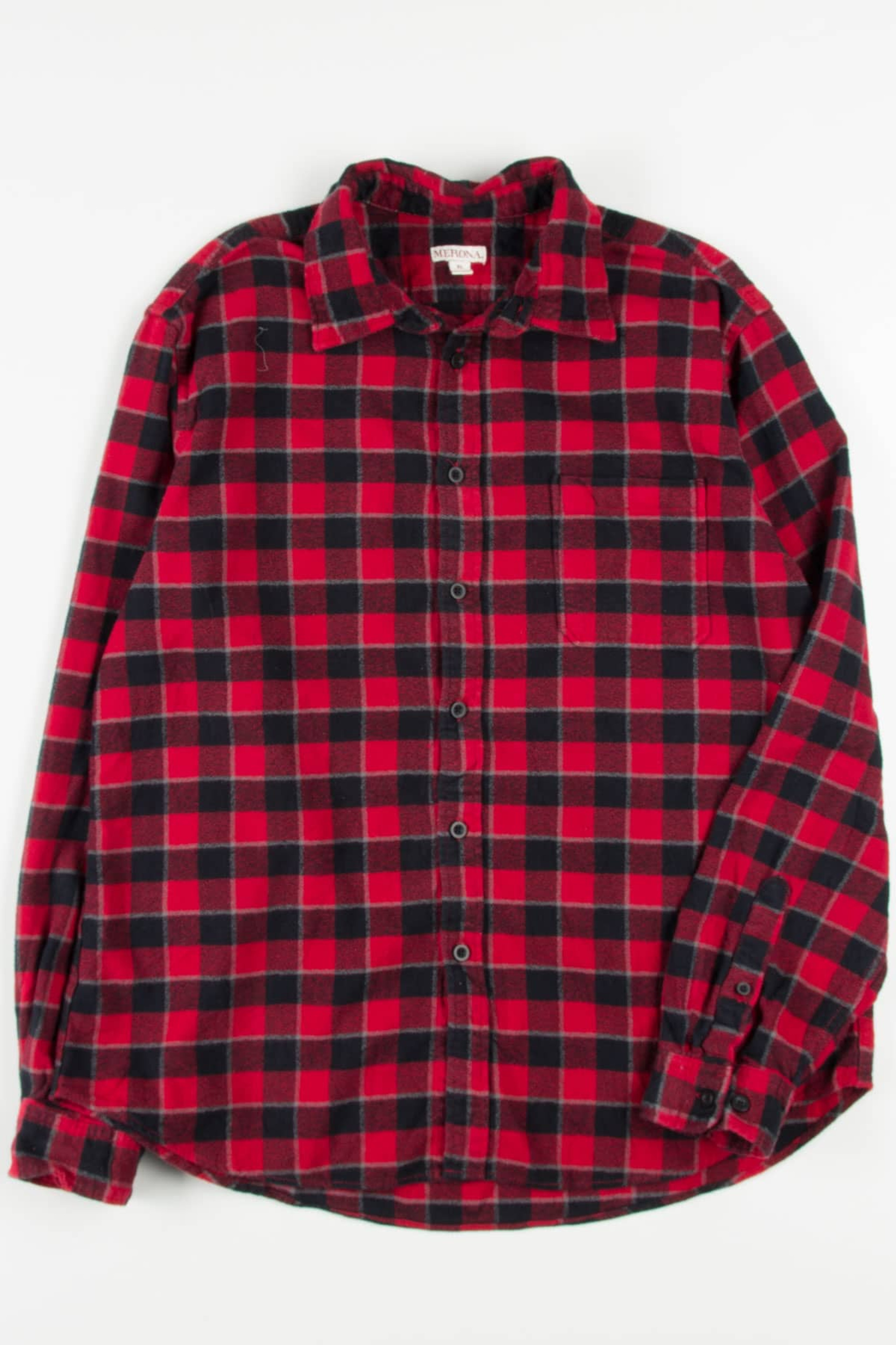 Vintage Merona Flannel Shirt (2000s) - Ragstock.com