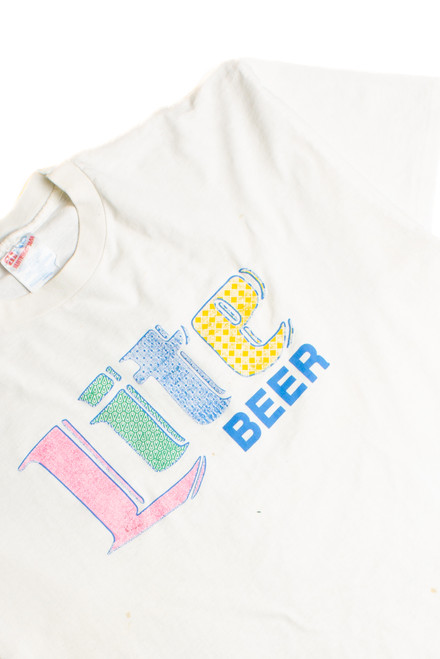 Vintage Lite Beer T-Shirt (1980s) 8430