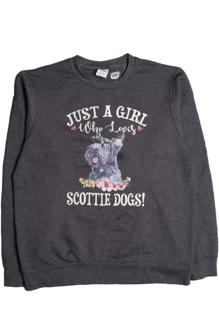 Just A Girl Who Loves Scottie Dogs Sweatshirt 9330