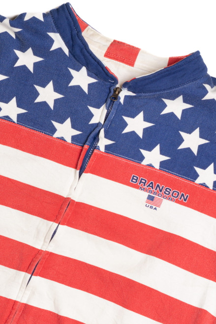 American Flag Branson Missouri Full Zip Sweatshirt 9354