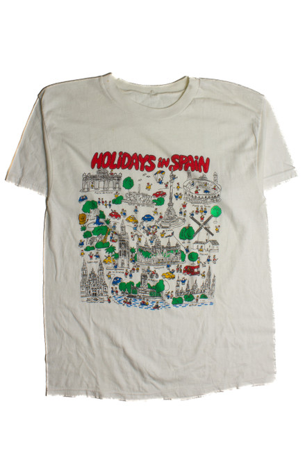 Vintage Holidays In Spain T-Shirt (1990s) 8460