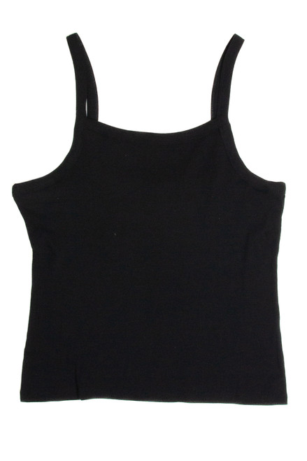 Extended Sizes Black Ribbed Tank