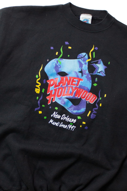 Vintage Planet Hollywood Mardi Gras Sweatshirt (1997)