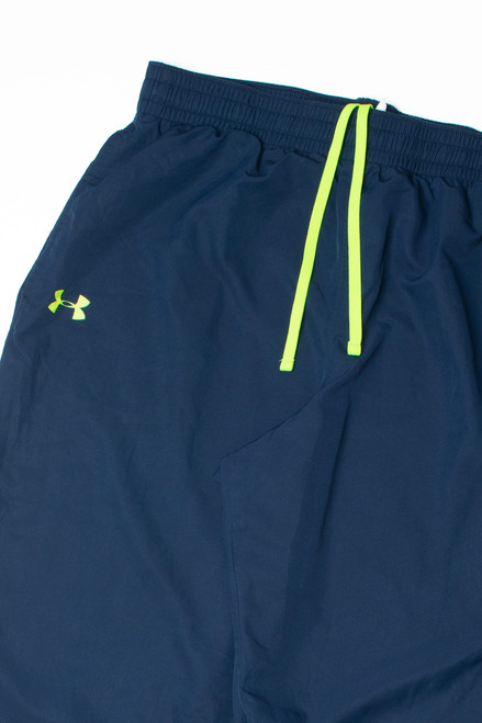 Under Armour Navy/Lime Green Track Pants