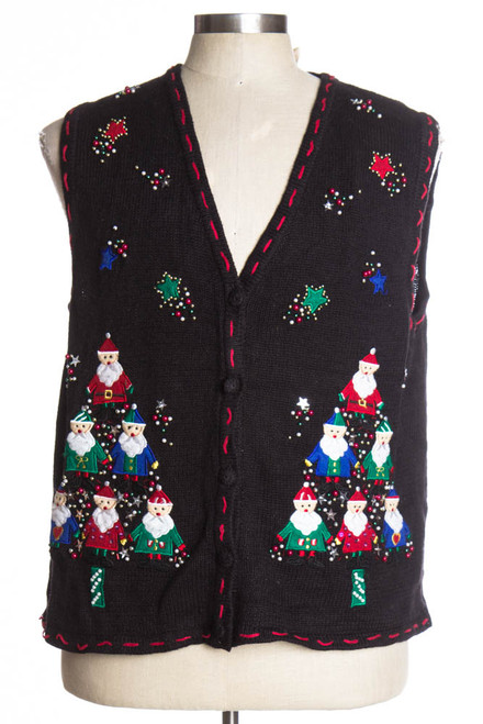 Black Ugly Christmas Vest 37246