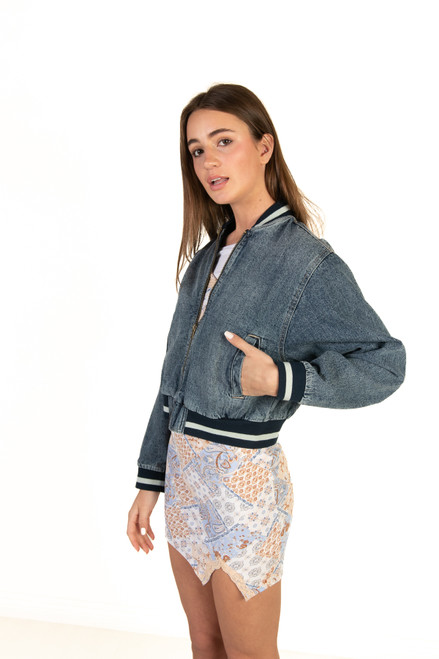 Denim Bomber Jacket