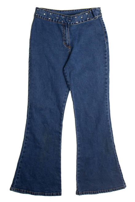 Vintage 90s y2k bedazzled denim jeans 🌈🌈🌈 Spice up... - Depop