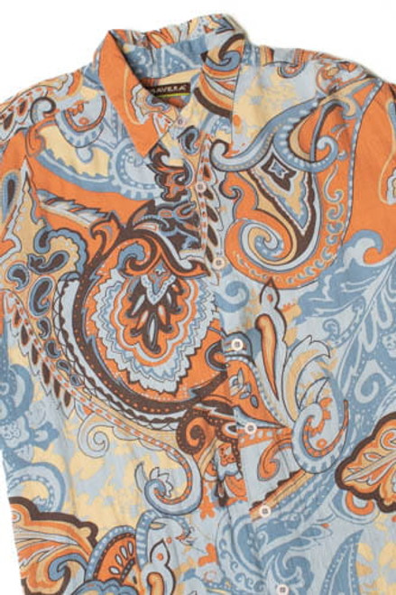 Paisley Cubavera Hawaiian Shirt