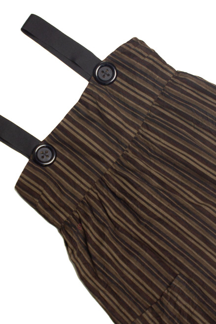 Y2k Striped Button Dress (2000s) 871