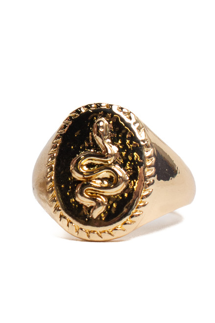 Snake Medallion Ring