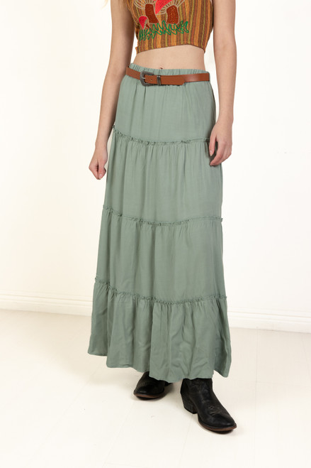 Fern Belted Maxi Skirt