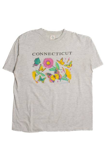 Vintage Connecticut Butterfly T-Shirt (1990s) 8663