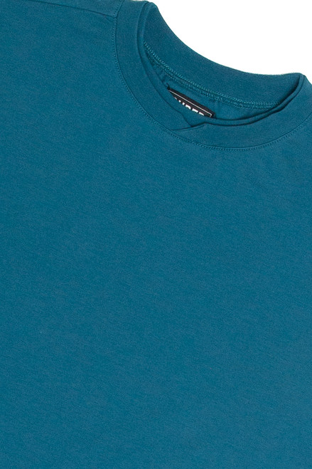 Dark Teal Notch Neck Tee