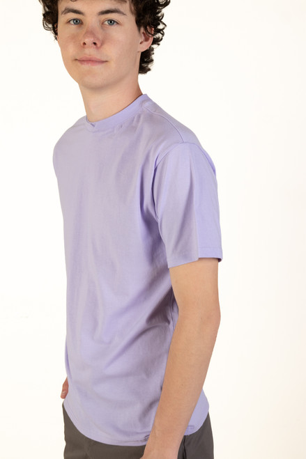 Lavender Notch Neck Tee