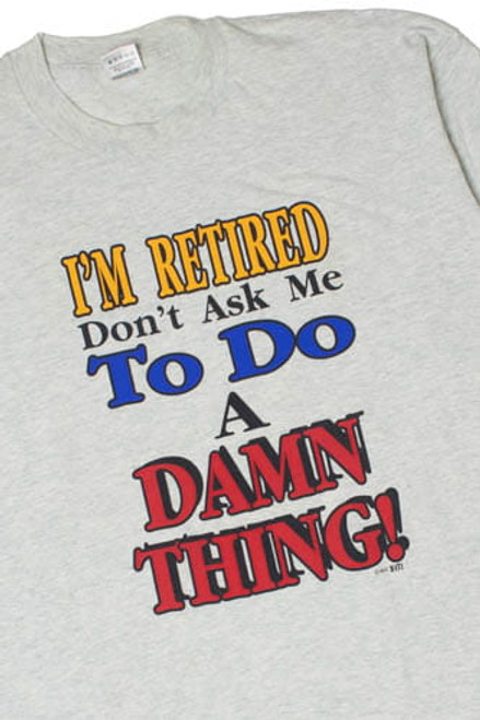 Vintage "Retired" Single Stitch T-Shirt (1990s)