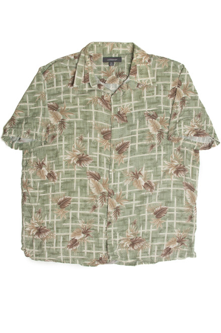 Green Bamboo Hawaiian Shirt