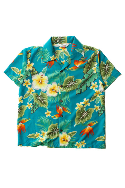 Blue Floral Hawaiian Shirt (2010s)