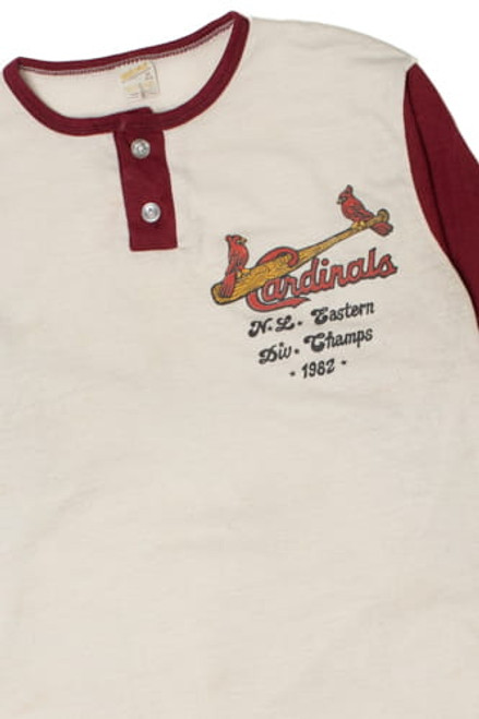 Vintage 1982 Cardinals DW Champs 3/4 Sleeve Ringer T-Shirt