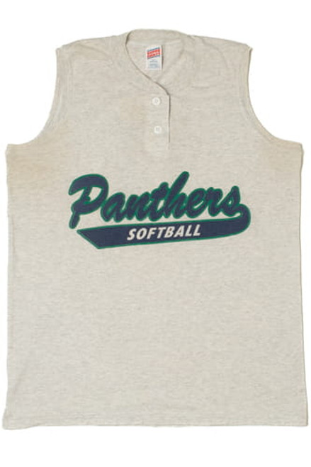 Vintage Panthers Softball Muscle T-Shirt