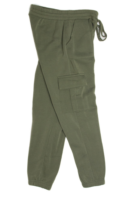 Olive Cargo Sweatpants