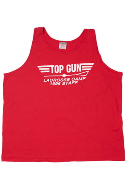 Vintage Top Gun Lacrosse Camp T-Shirt Tank Top 