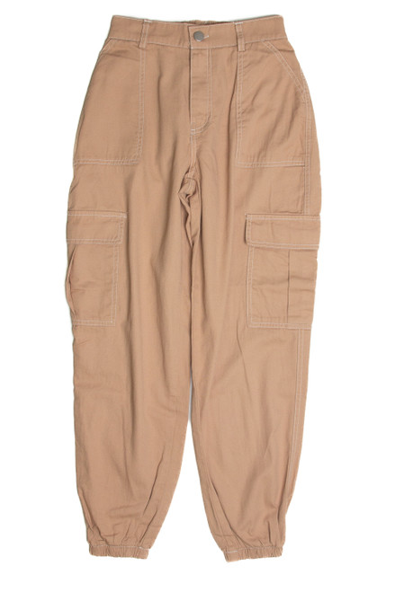 Taupe Cargo Joggers