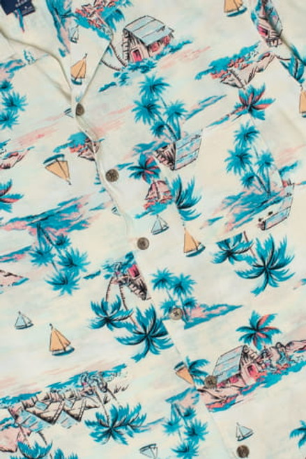 Island Sailboat George Hawaiian Shirt