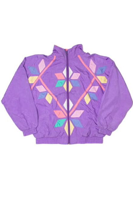 Vintage Pastel Applique Lightweight Jacket